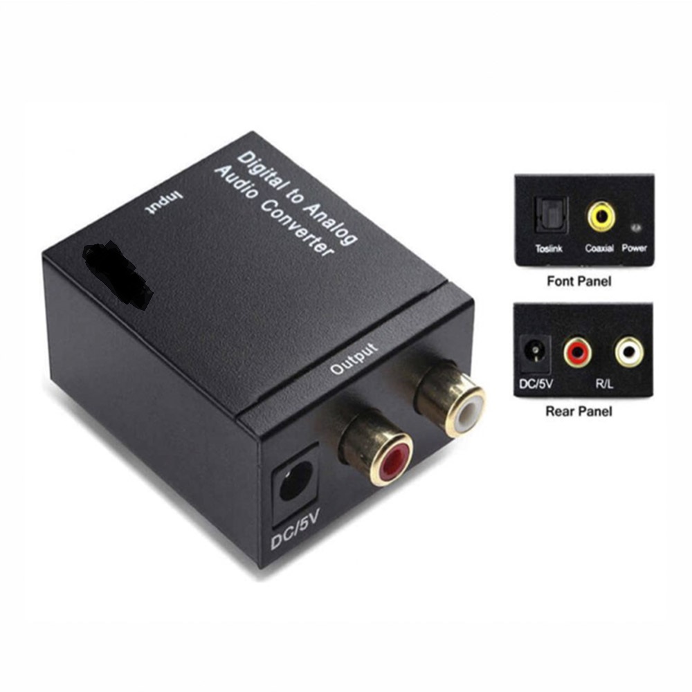 KINGMOX DIG-C02 - CONVERTIDOR DE AUDIO DIGITAL A ANALOGO / INPUT-OPTIAL/COAXIAL A OUTPUT-AUXILIAR 3.5, AUDIO L/R AUDIO ANALOGO